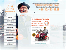 Tablet Screenshot of elektromoped.hu